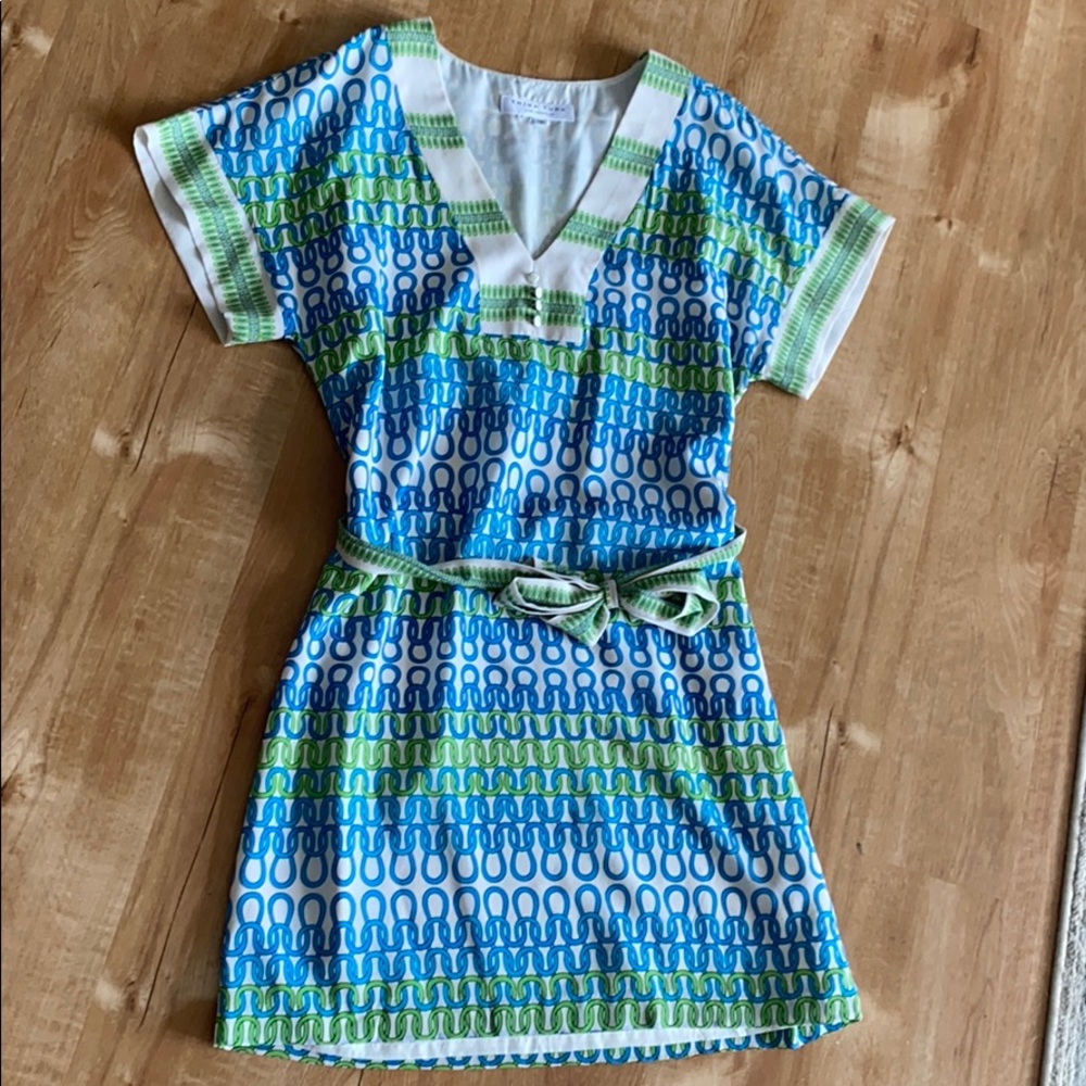 Trina Turk loose fitting dress with tie belt